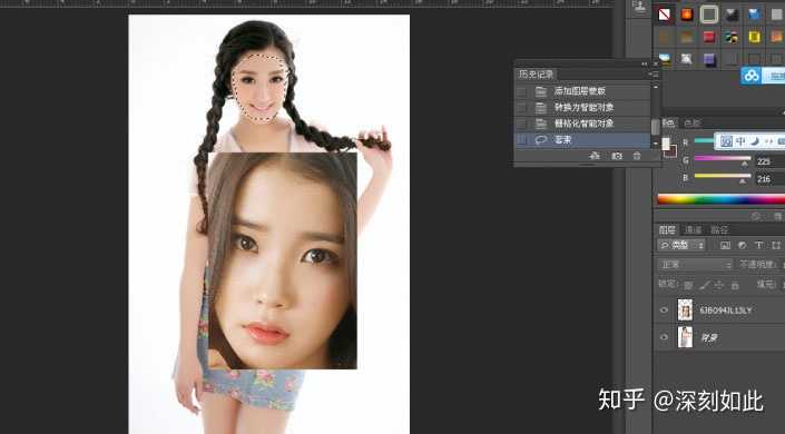 想问ps高手,这种换头或者换脸到底是怎么p的?