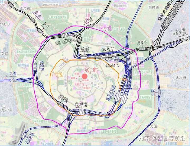 由于成都铁路环线具有的独特优势(衔接成都对外铁路,深入城市腹地)