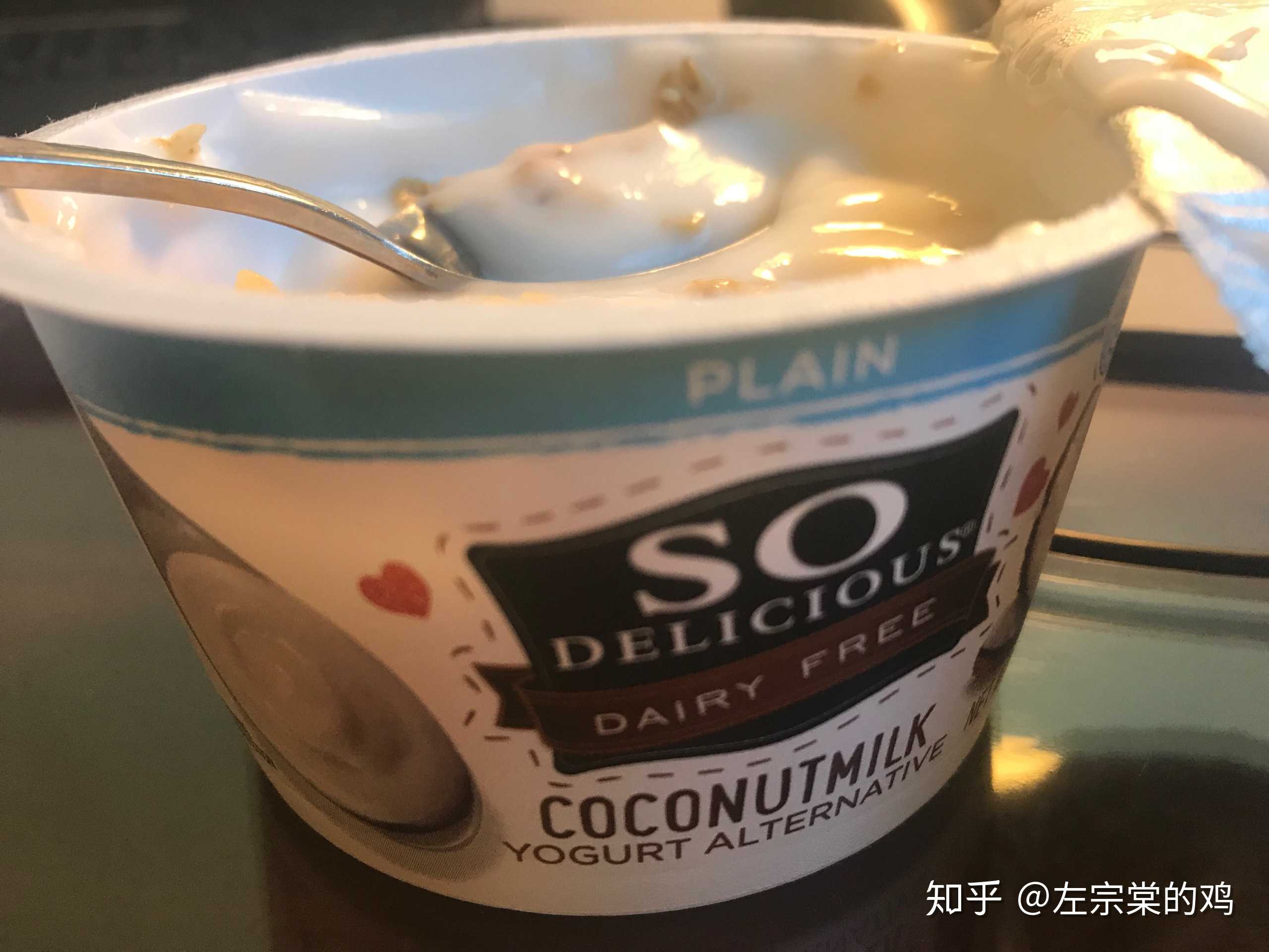 素食主义者代替yogurt(酸奶)的coconut milk,口感非常清透细腻