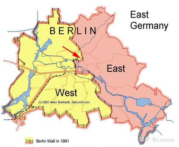 西柏林对于西德而言就是一块飞地