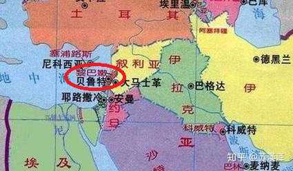 地中海东海岸的腓尼基地区.其核心主要指如今的黎巴嫩地区