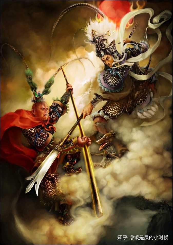 张墨一画的西游系列也不错 神猴出世 齐天大圣