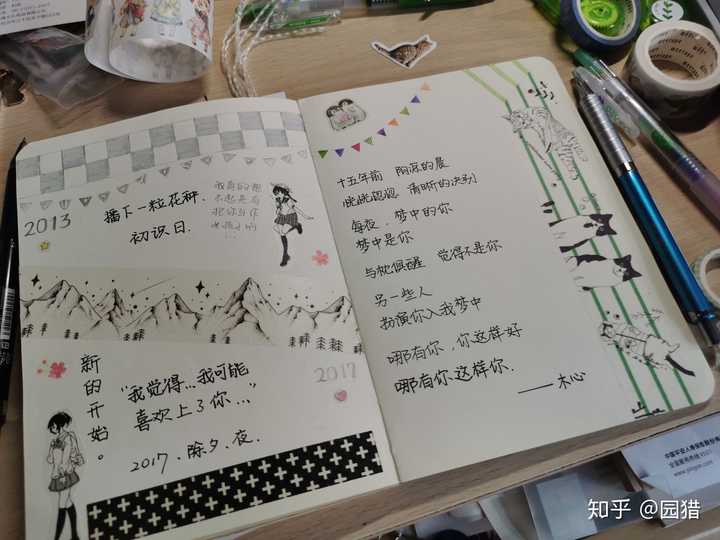 对于爱做手帐的你来说,通常会在上面写些什么内容呢?