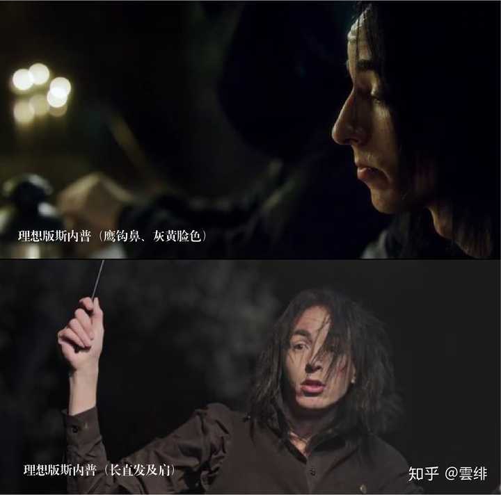 斯内普年纪不大,头发是黑长直,油腻,像一株苍白的暗黑植物