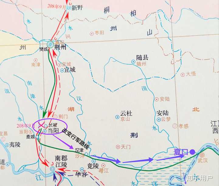 刘备南逃路线图   图二