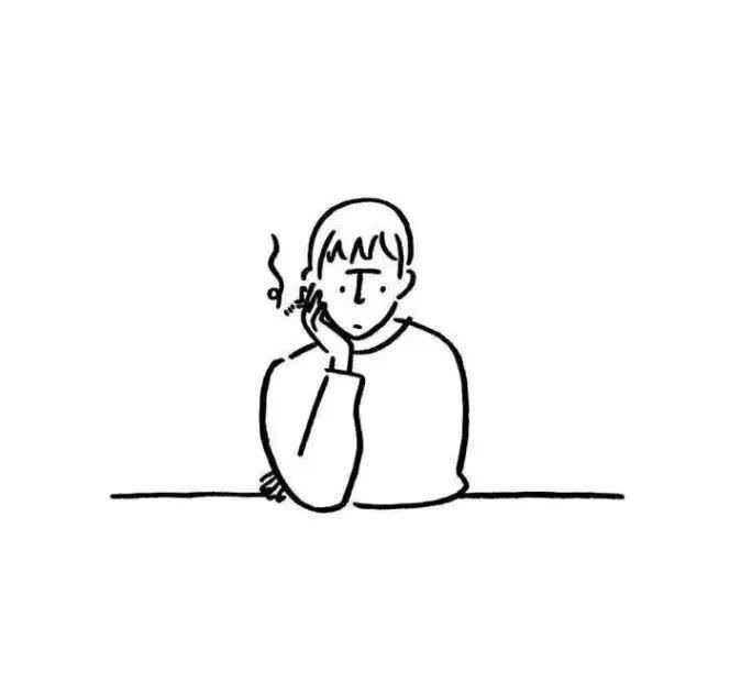 求简笔画风格情侣头像?