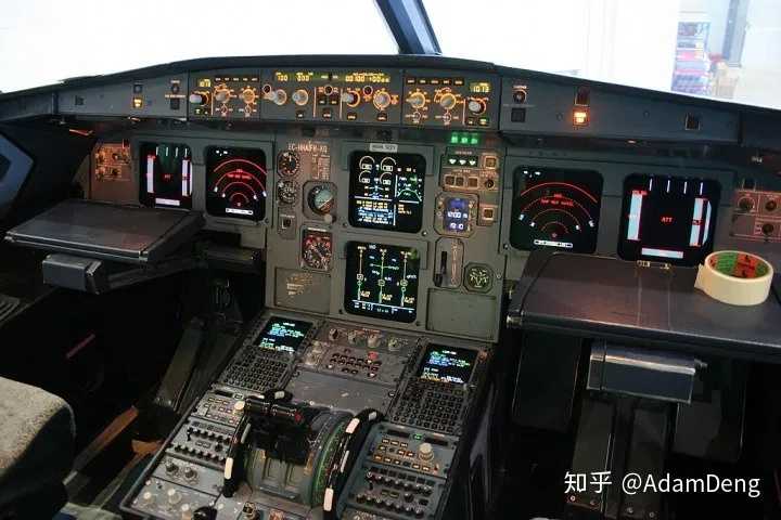 真实a320驾驶舱仪表盘(图片来自网络)