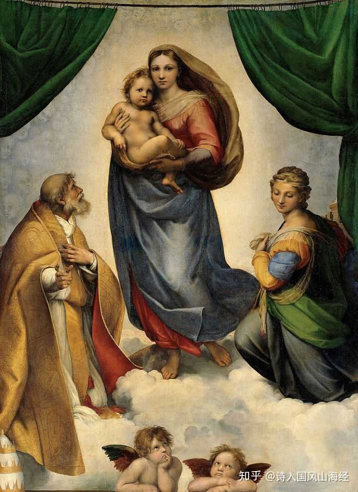 为什么我去天主教堂时看到的圣母玛利亚的人像脚下都有孩子的人头