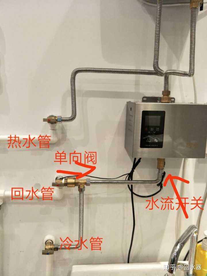 热水器回水器(循环系统)可不可以这样安装?官方只提供
