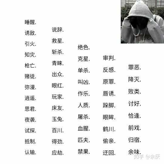 有什么好听的昵称推荐一两?