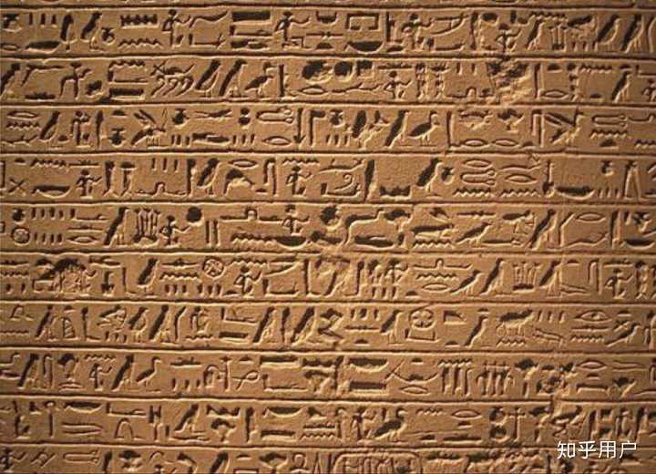 hieroglyphic,圣书体,这个词来自希腊语,追根溯源的话,则来自古埃及