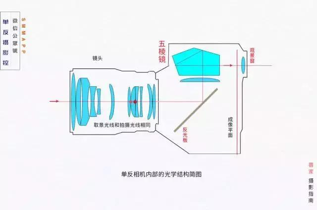 其中反光板的面积取决于后面取景器的大小,手工画一下光路图即可知道