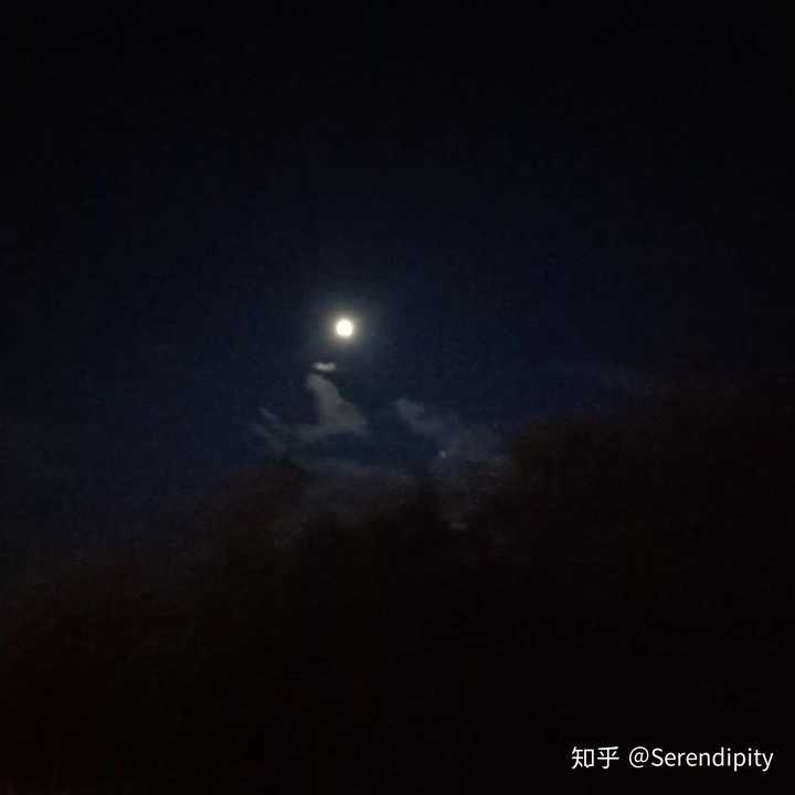 夜晚的月亮.只不过手机像素没那么好.实在拍不清楚.