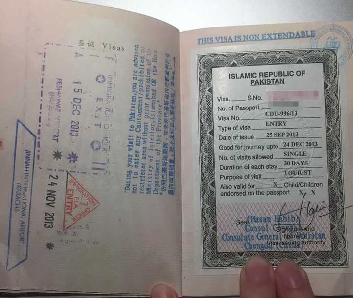 巴基斯坦 巴国签证当年还是挺好拿的,但是他们会提醒你不要乱去军事