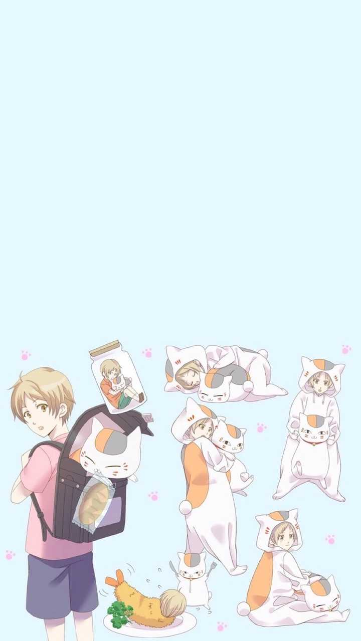 (*▽*)  超温柔的夏目友人帐壁纸来了.