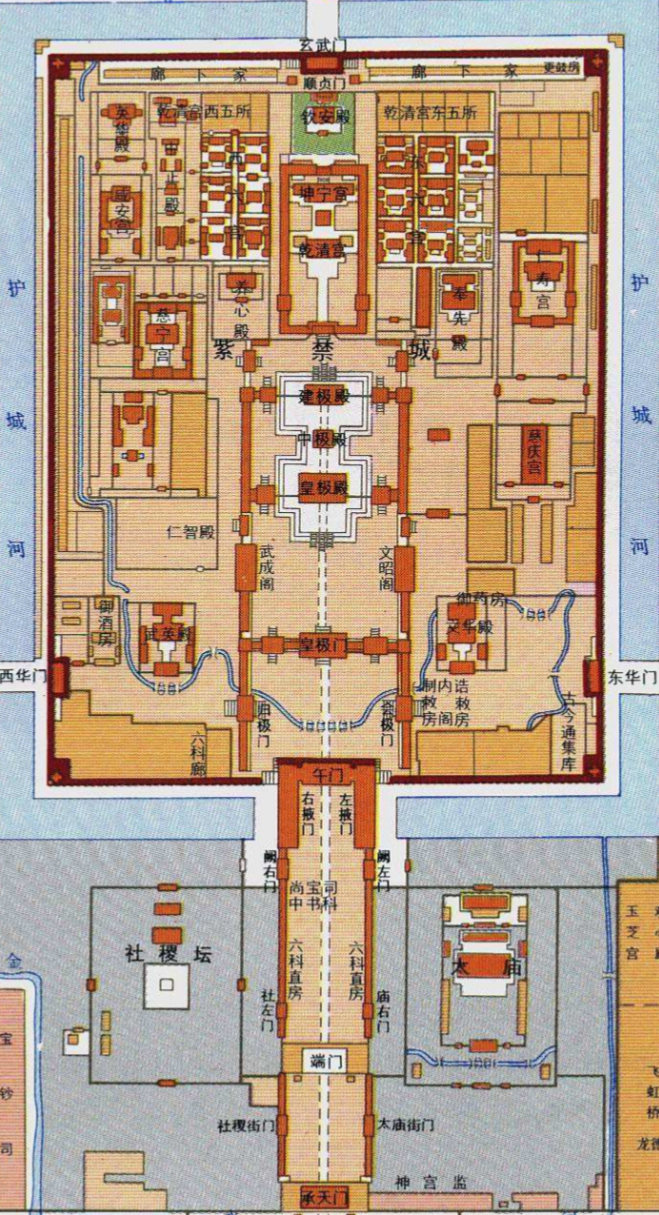 有没有明代南京应天府紫禁城的平面图?