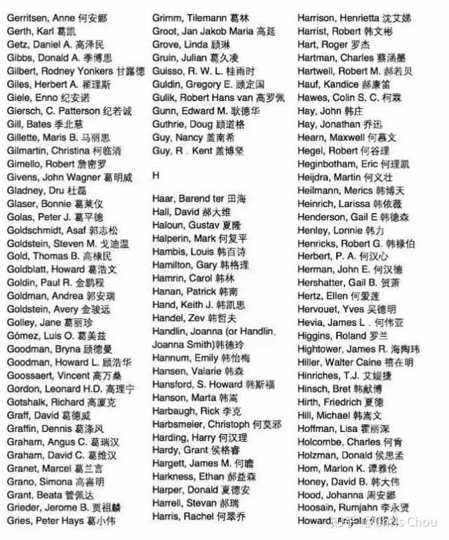 有哪些外国人的名字翻译得像中国人?