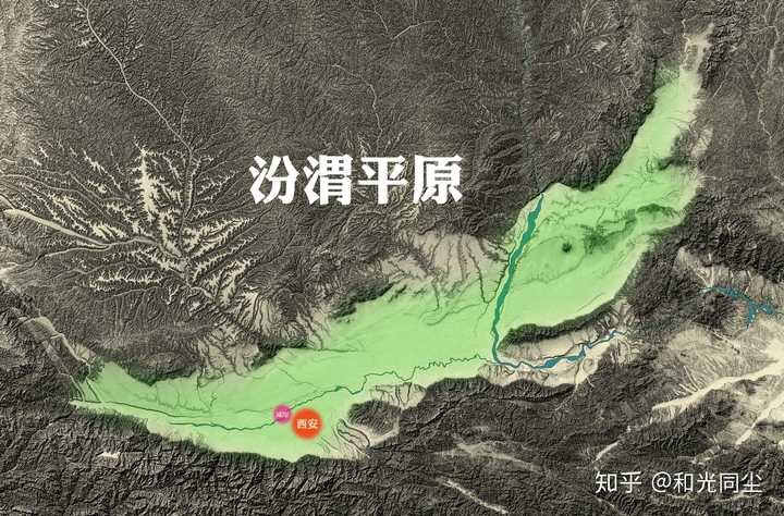 由关中平原与晋南临汾盆地和运城盆地组成,隔黄河坦途相对.