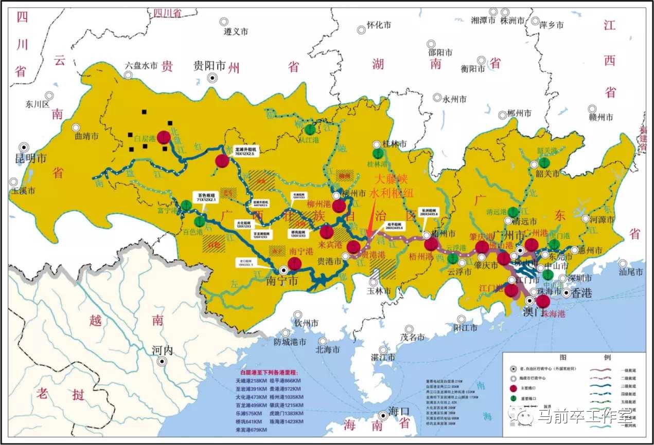 广西正在评估连接西江流域和钦州的平陆运河的可行性.