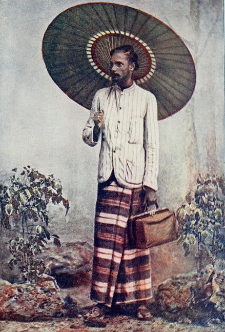 1897年,孟买的僧伽罗人.