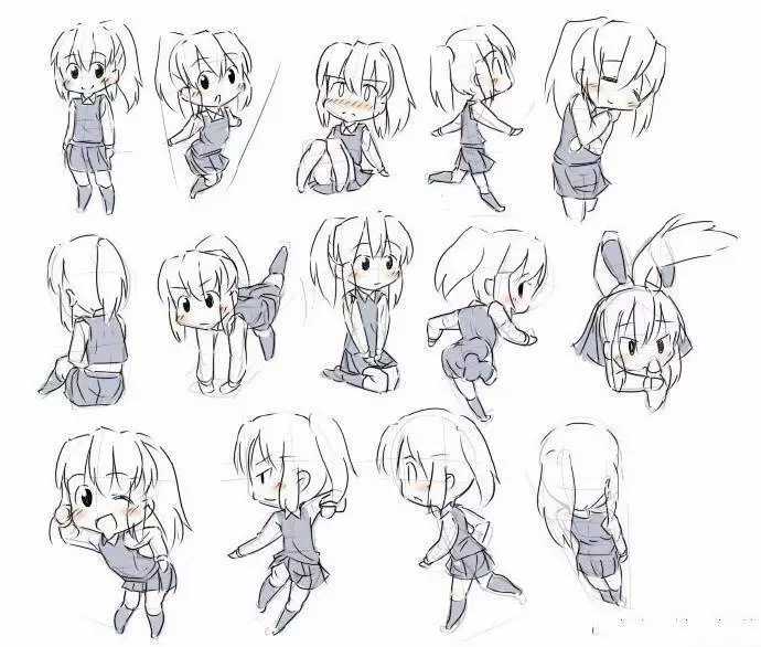 如何快速学会画q版人物?