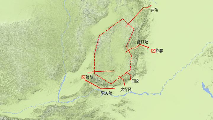 轵关陉,太行八陉第一陉,连接侯马和济源.