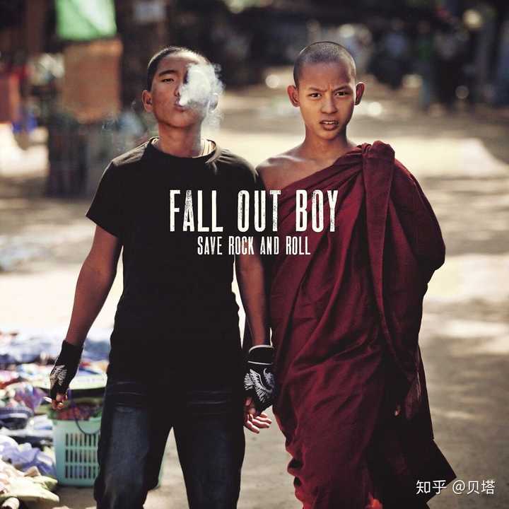 这张是fall out boy的专辑save rock and roll的封面.
