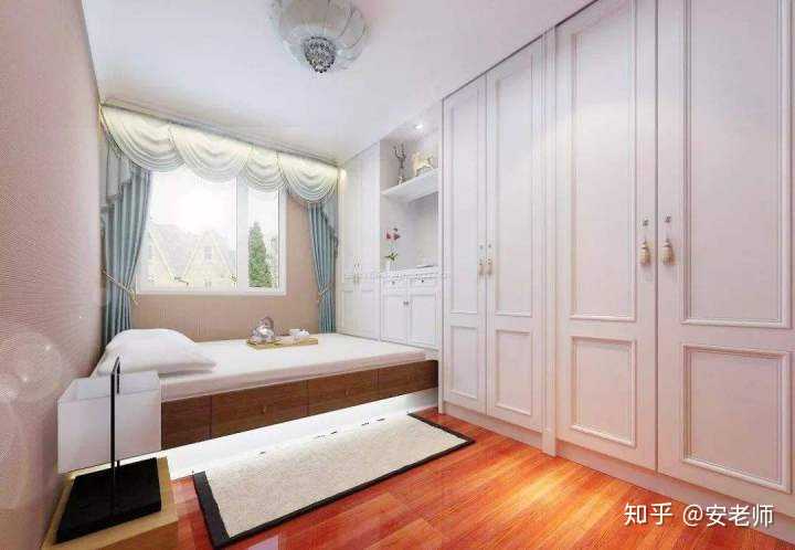 右侧鞋柜建议做半高柜再就是卧室用的是1