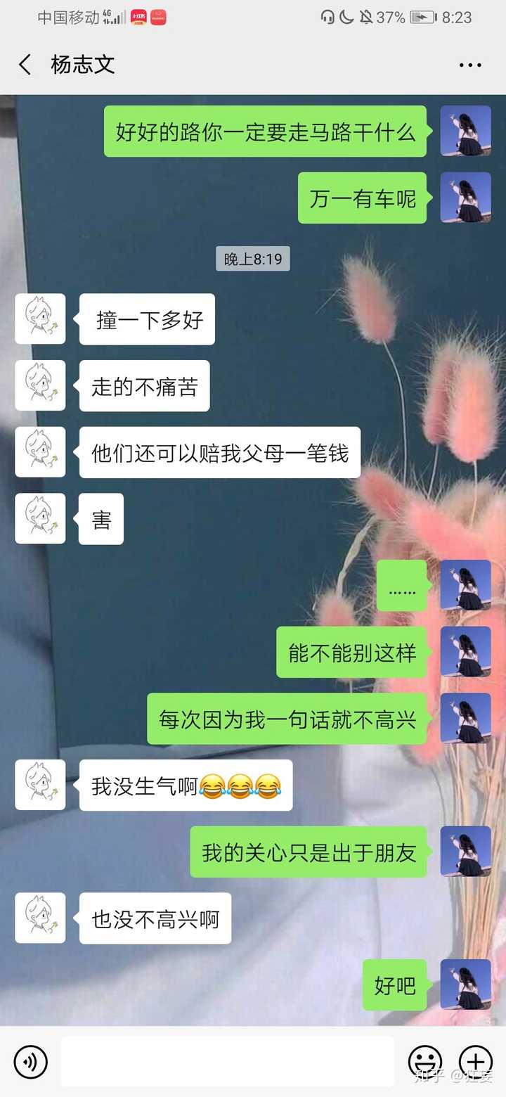 烦感讨厌,无论追求者做什么,都是无中生有,莫名其妙就追求我了.