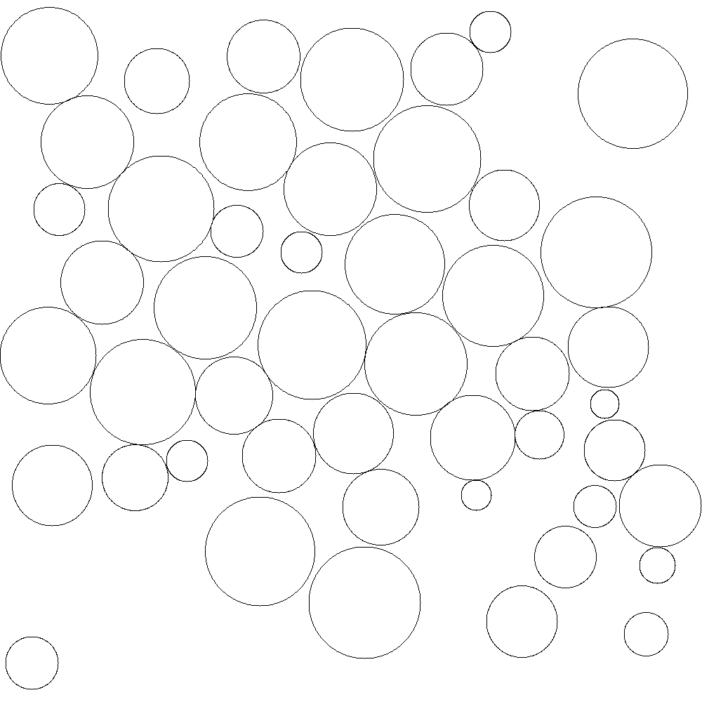 随机生成大小不同的圆,随机球体堆积算法 ?