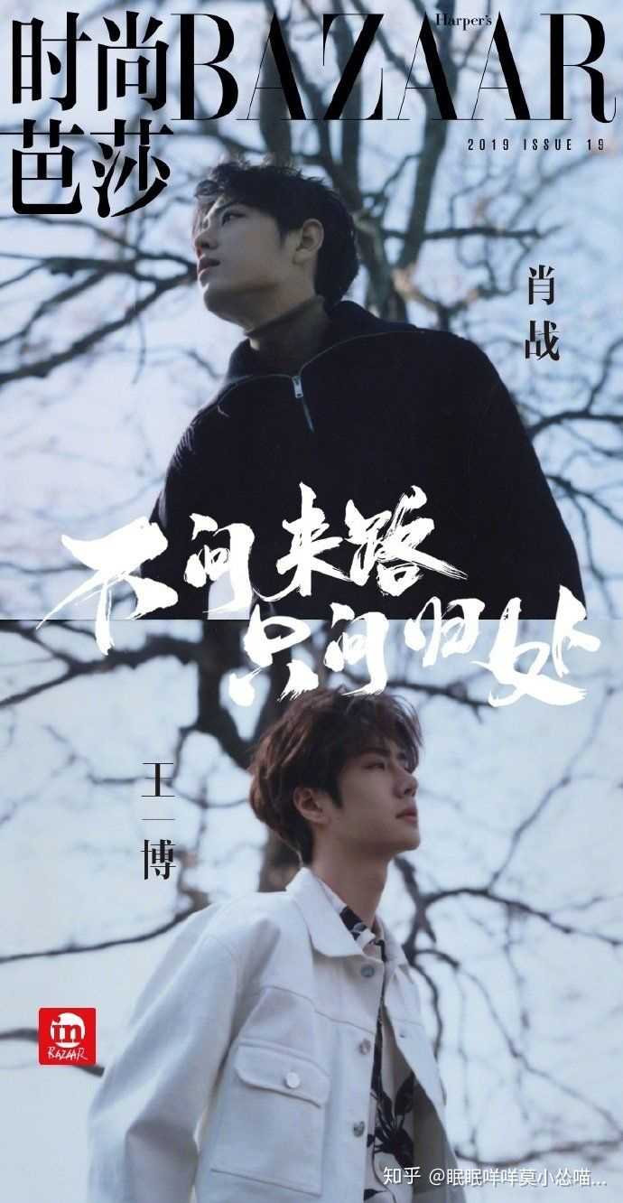 为什么芭莎电影微博头像是肖战和王一博? - 知乎