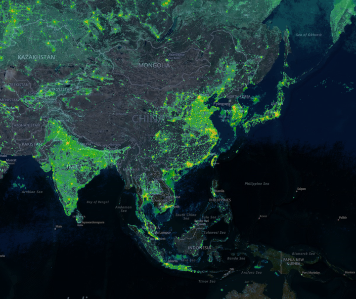 你可以在 nasa 提供的全球光污染地图上查看离你最近的暗夜观测地点.