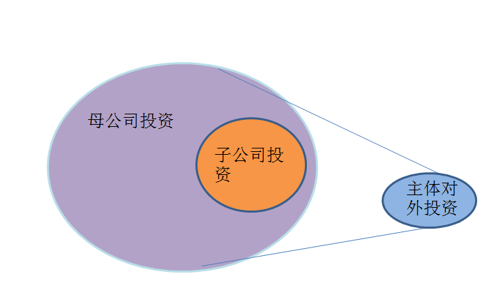 因此,净投资=母公司投资-子公司投资