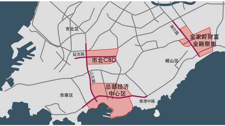 青岛市中心在哪里?