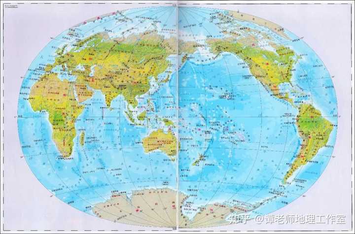 世界地形图主要地形区?
