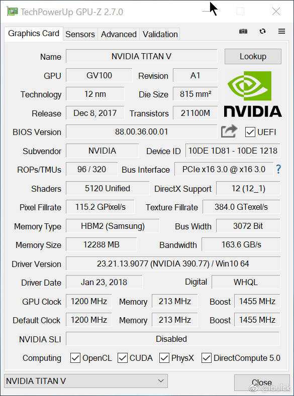 titan v 这个计算能力可以