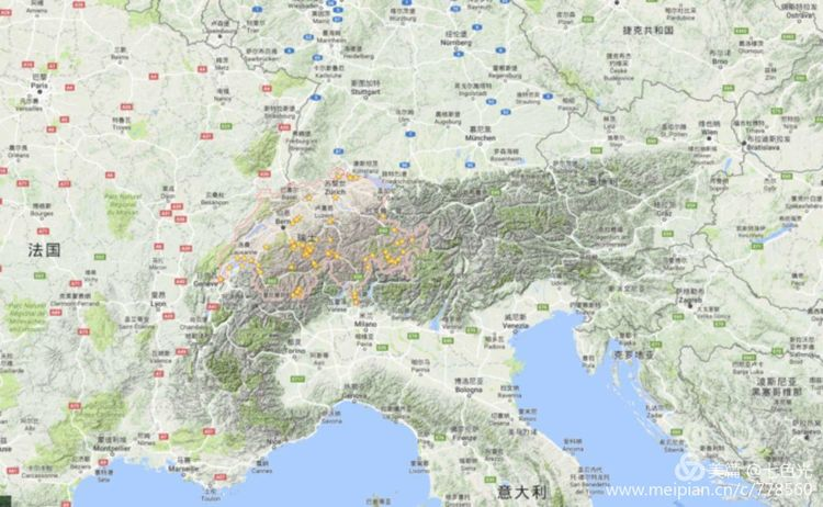 阿尔卑斯(alps)是欧洲最高大的山脉,西起法国东南部尼斯附近的地中海