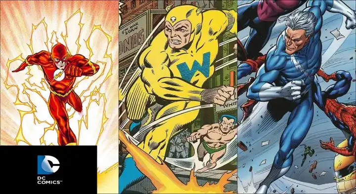 闪电侠the flash(1940)vs  风速wizeer(1941) 快银quicksilver(1964)