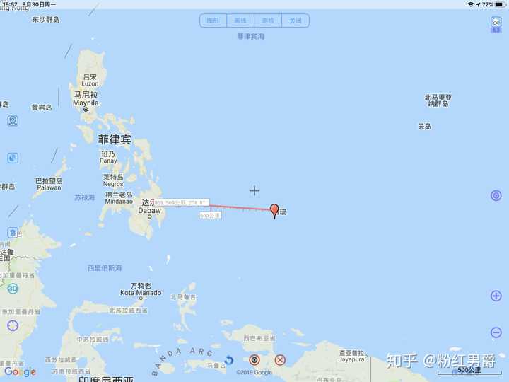 位置近乎处于菲律宾,关岛,新几内亚的中点