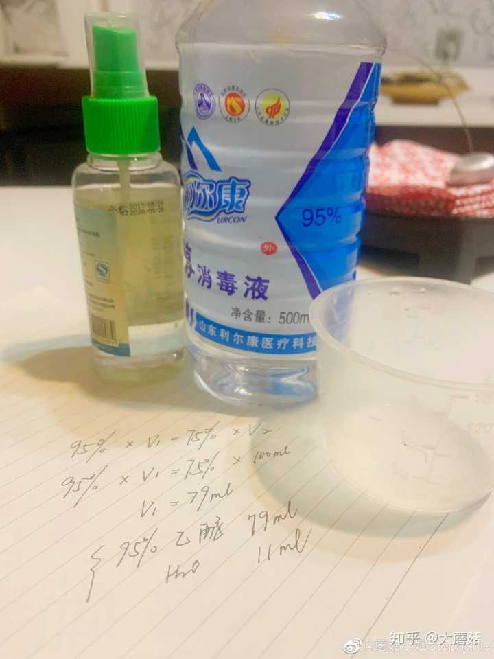 买不到消毒酒精了,如何自制75%酒精消毒?