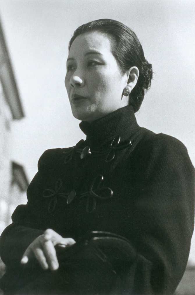 1938年,中国汉口,蒋介石夫人宋美龄.