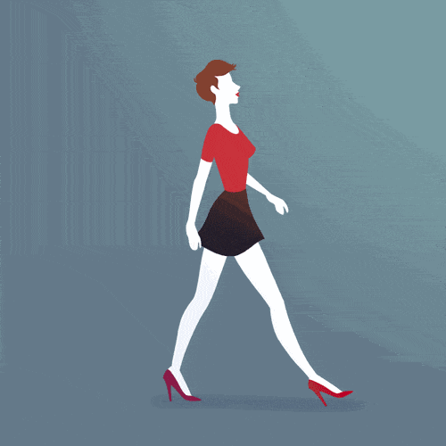 此外,穿高跟鞋后,在走路时为了平衡步态,膝关节在每一步的行走中屈伸