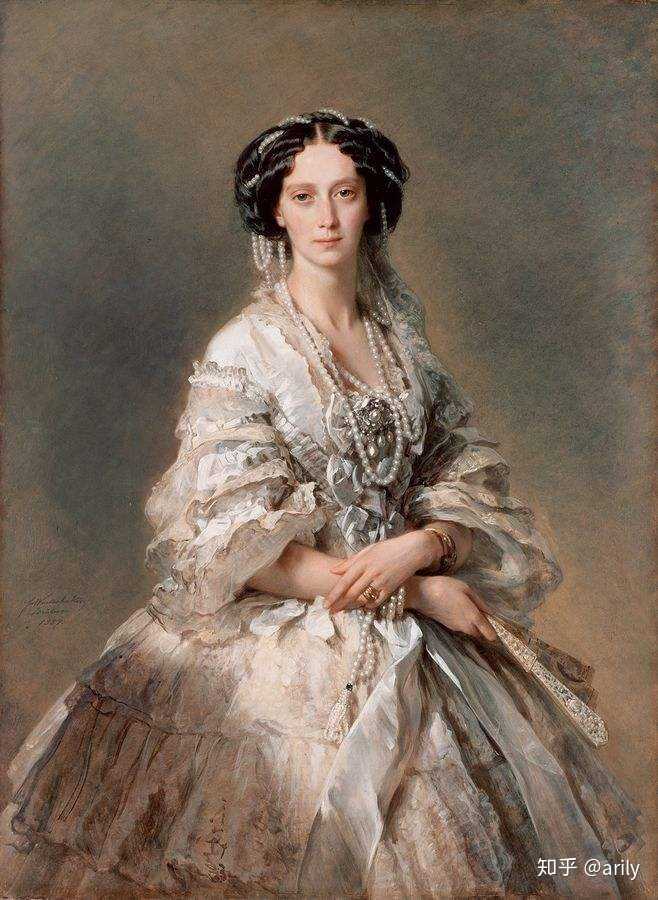 旧世纪洛可可艺术下精致,柔和,细致的肖像画,lolita服饰很大程度上受