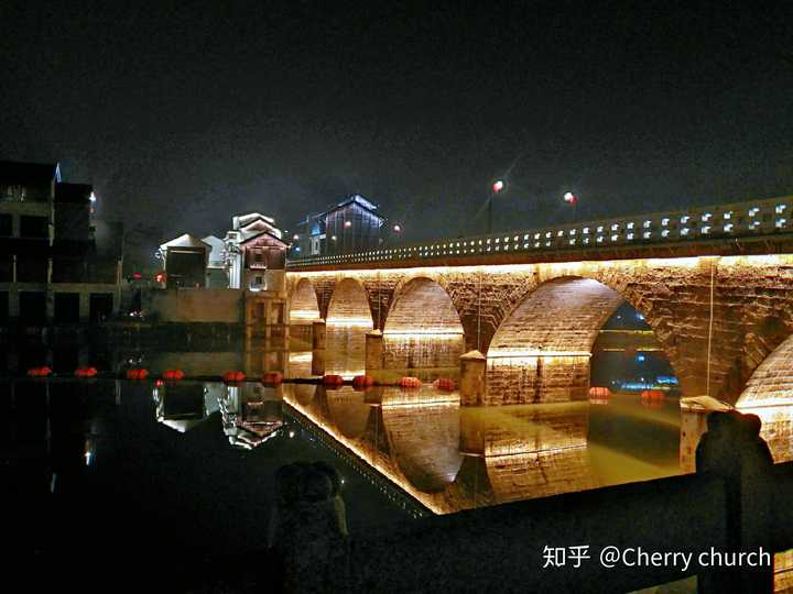 醴陵老桥夜景