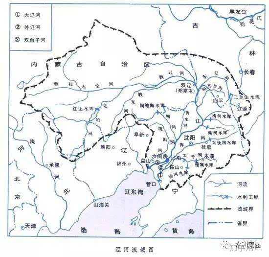 这是辽河地图.