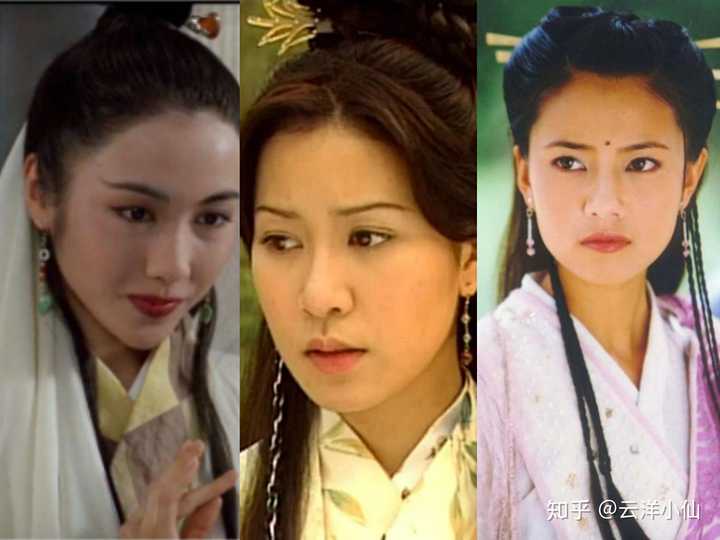 从左到右依次为93年李连杰版(黎姿饰),2001年吴启华版(佘诗曼饰),2003