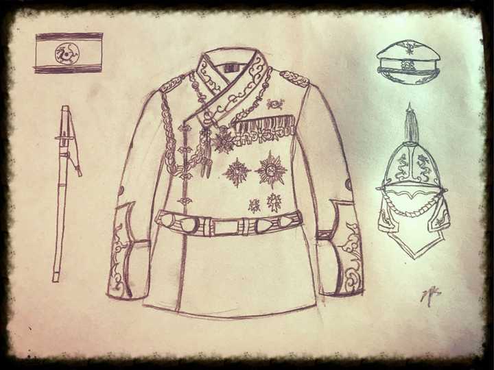 请问, 如果中国设计自己的军服,并如欧洲般,着重他们的传统文化,中国