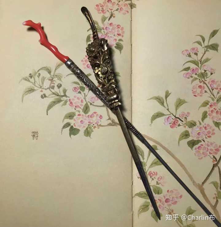 今天在广州市博物馆看到的清代广州十三行制作的玳瑁发簪,准确的说