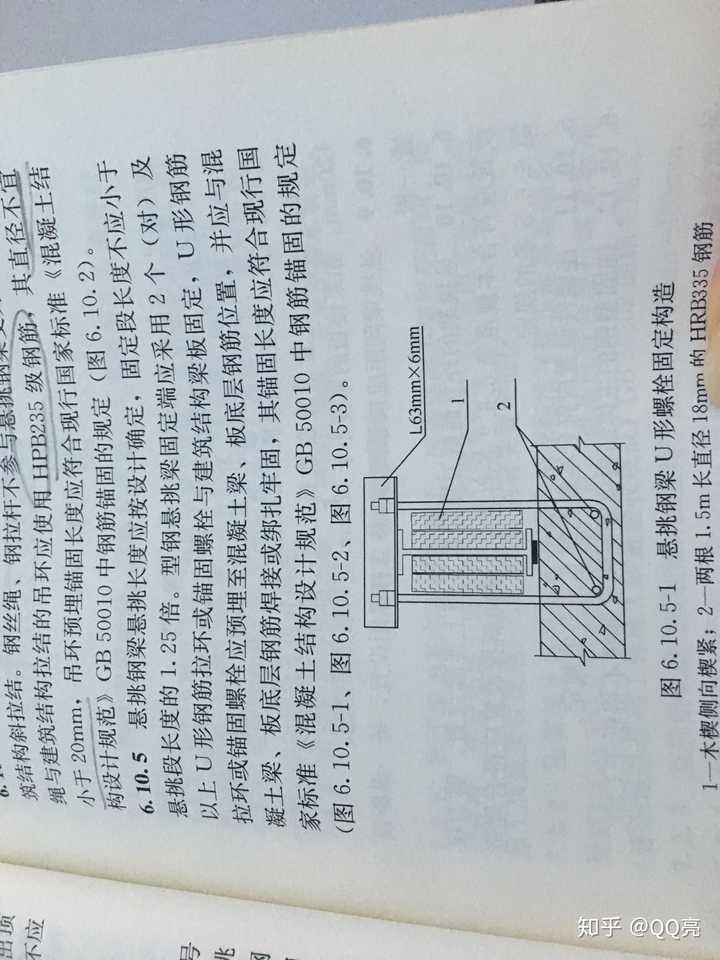 请教个问题,悬挑工字钢梁的预埋环规范上要求穿1.5m长