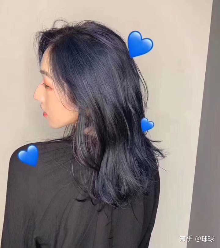 原生黑发不漂发褪色可以染黑蓝色吗
